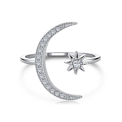 [OAK JURI]Eternity Moon & Star Ring