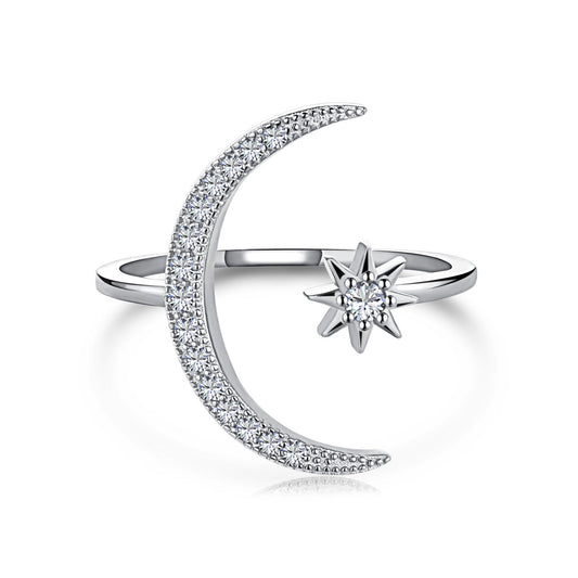 [OAK JURI]Eternity Moon & Star Ring