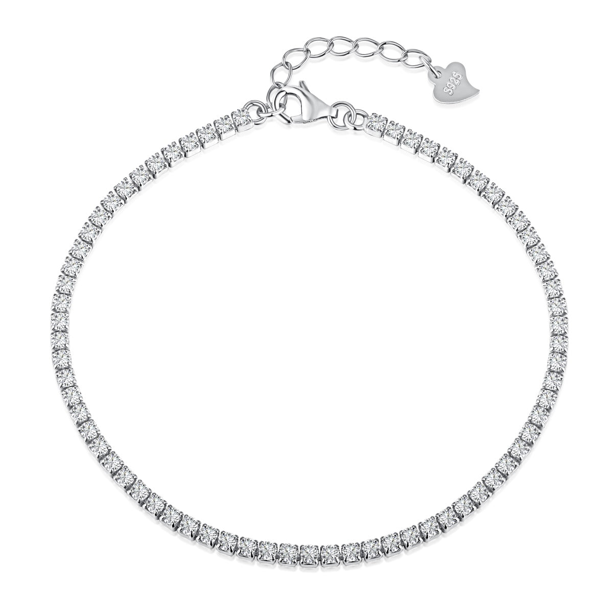 [OAK JURI]Radiant Shinning Princess Cut Tennis Bracelet
