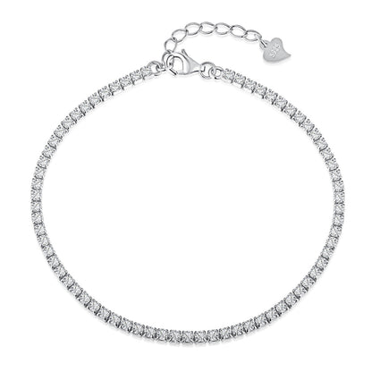 [OAK JURI]Radiant Shinning Princess Cut Tennis Bracelet