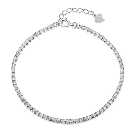 [OAK JURI]Radiant Shinning Princess Cut Tennis Bracelet