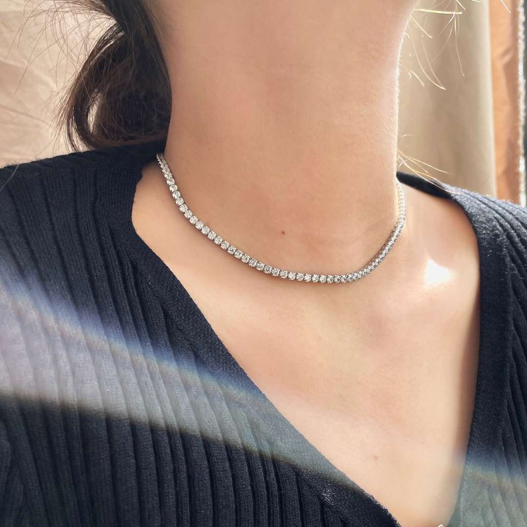 [OAK JURI]Elegant Tennis Chain Necklace