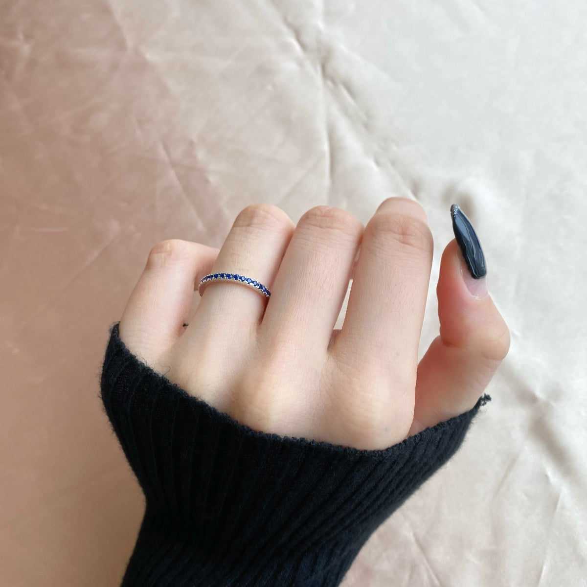 [OAK JURI]Delicate Sparkling Round Cut Daily Ring