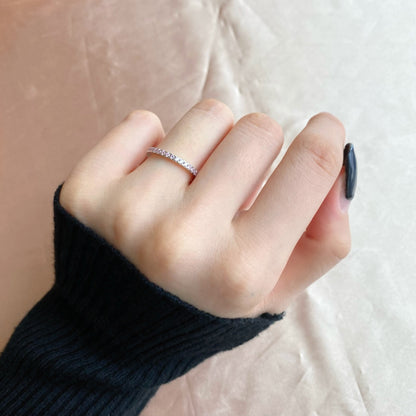 [OAK JURI]Delicate Sparkling Round Cut Daily Ring