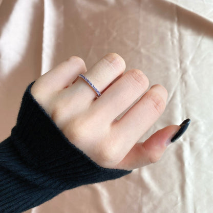 [OAK JURI]Delicate Sparkling Round Cut Daily Ring