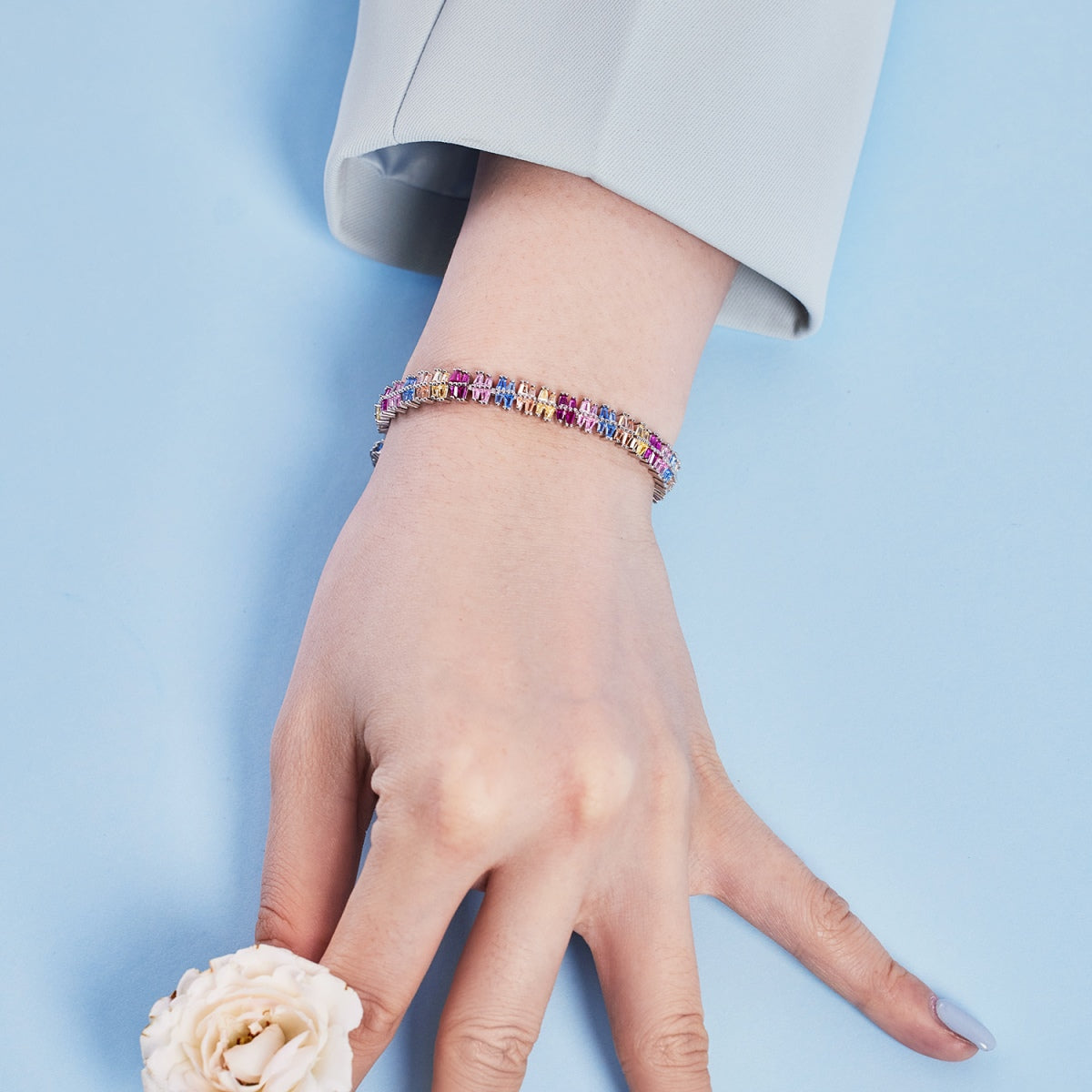 [OAK JURI]Sparkling Exquisite Multi Cut Party Bracelet