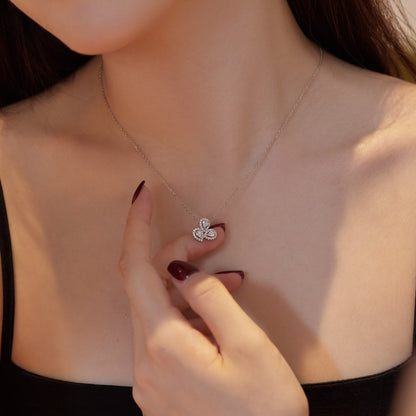 [OAK JURI]Elegant Flower Shape Pear Cut Necklace