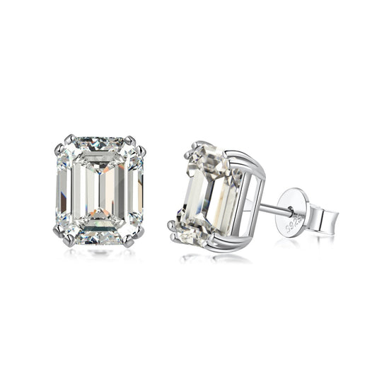 [OAK JURI]Dazzling Square Shape Earrings