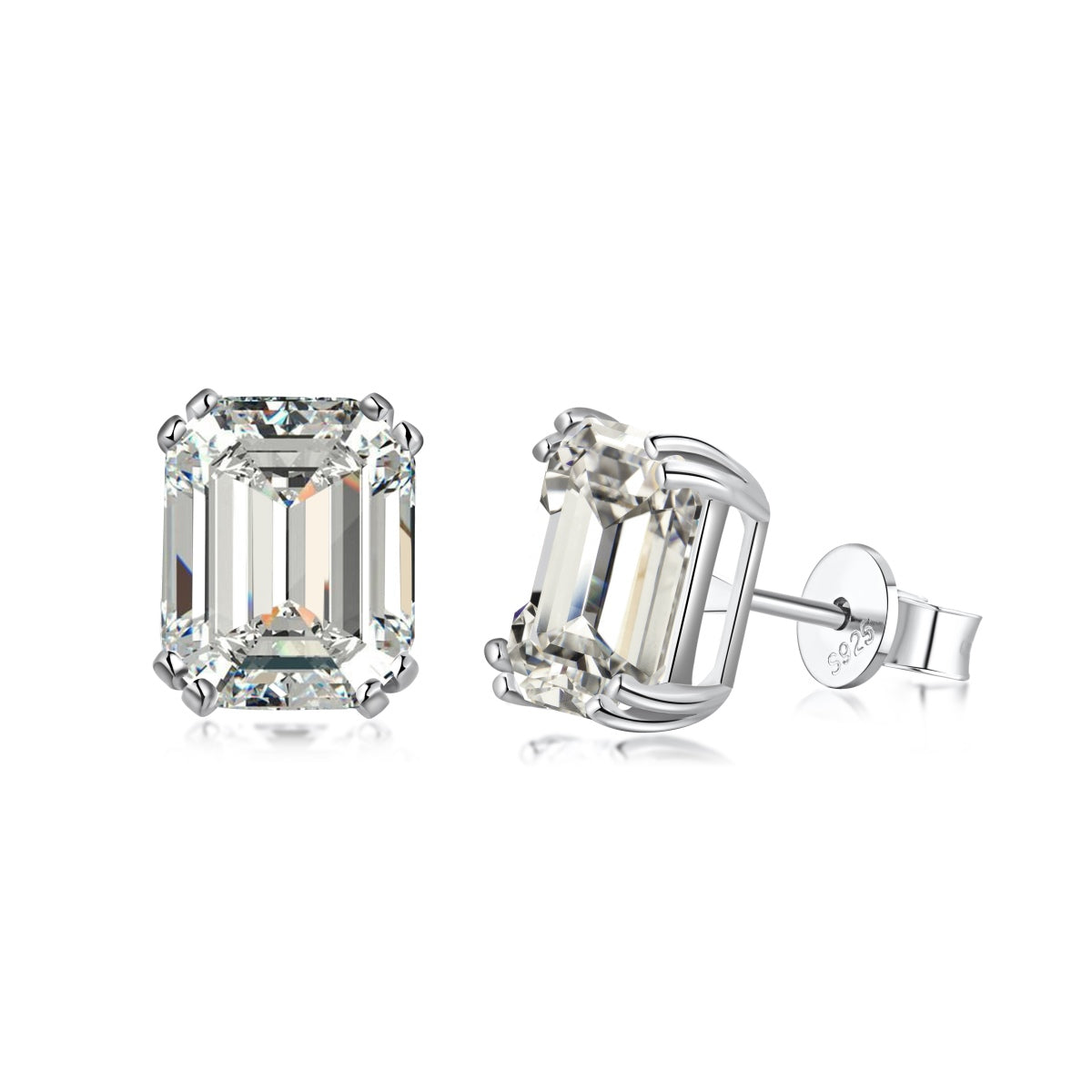 [OAK JURI]Dazzling Square Shape Earrings