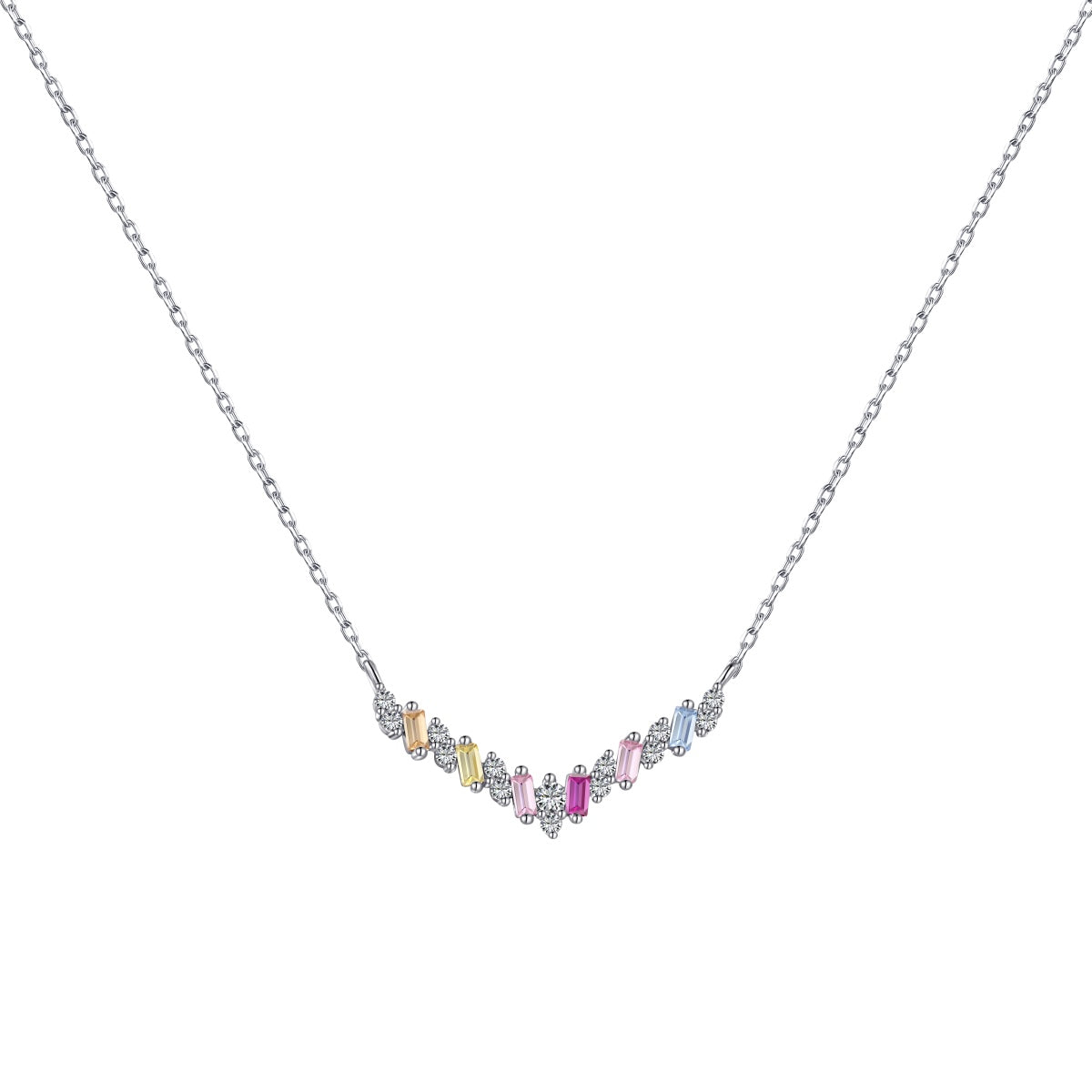 [OAK JURI]Dazzling Rainbow Necklace