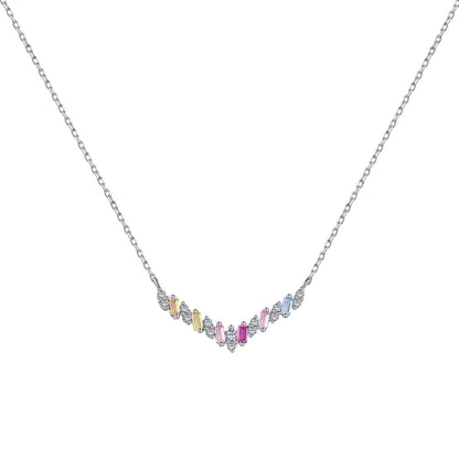 [OAK JURI]Dazzling Rainbow Necklace