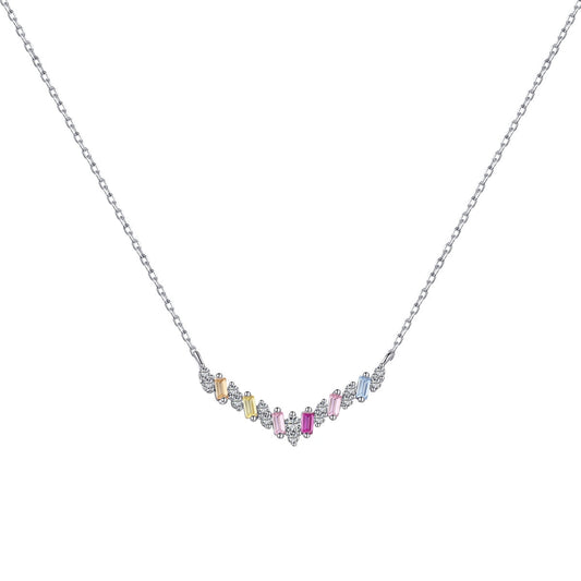[OAK JURI]Dazzling Rainbow Necklace