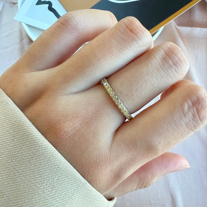 [OAK JURI]Delicate Sparkling Round Cut Daily Ring