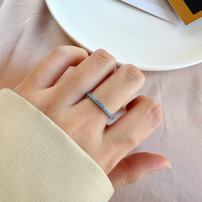 [OAK JURI]Delicate Sparkling Round Cut Daily Ring