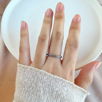 [OAK JURI]Delicate Sparkling Round Cut Daily Ring