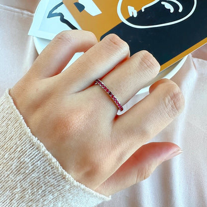 [OAK JURI]Delicate Sparkling Round Cut Daily Ring