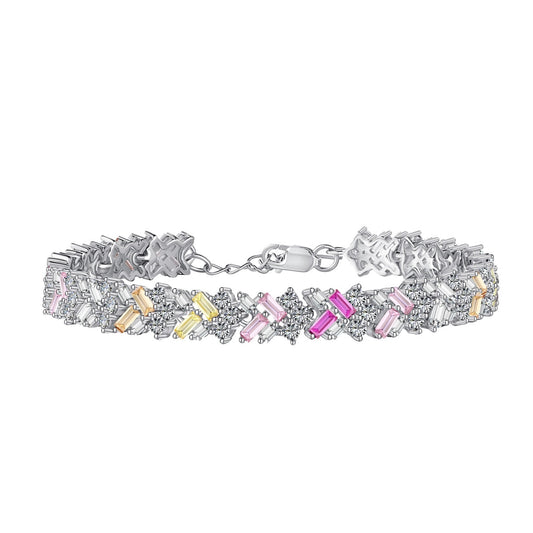 [OAK JURI]Dazzling Unique Multi Shape Daily Bracelet