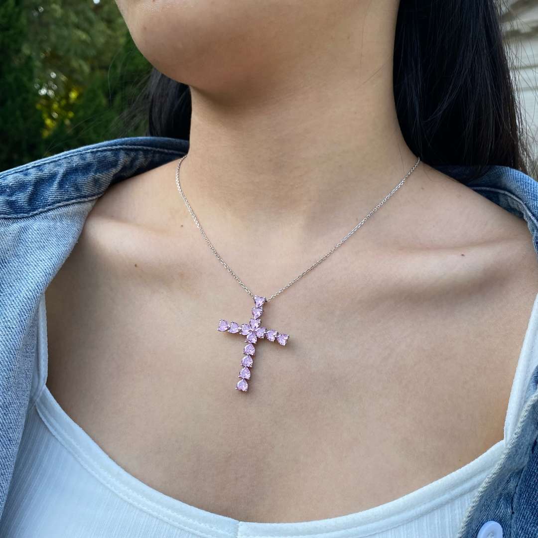 [OAK JURI]Radiant Cross Shape Necklace