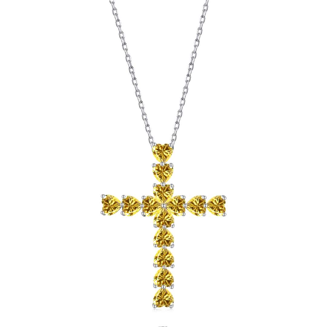 [OAK JURI]Radiant Cross Shape Necklace