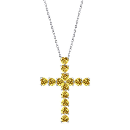 [OAK JURI]Radiant Cross Shape Necklace
