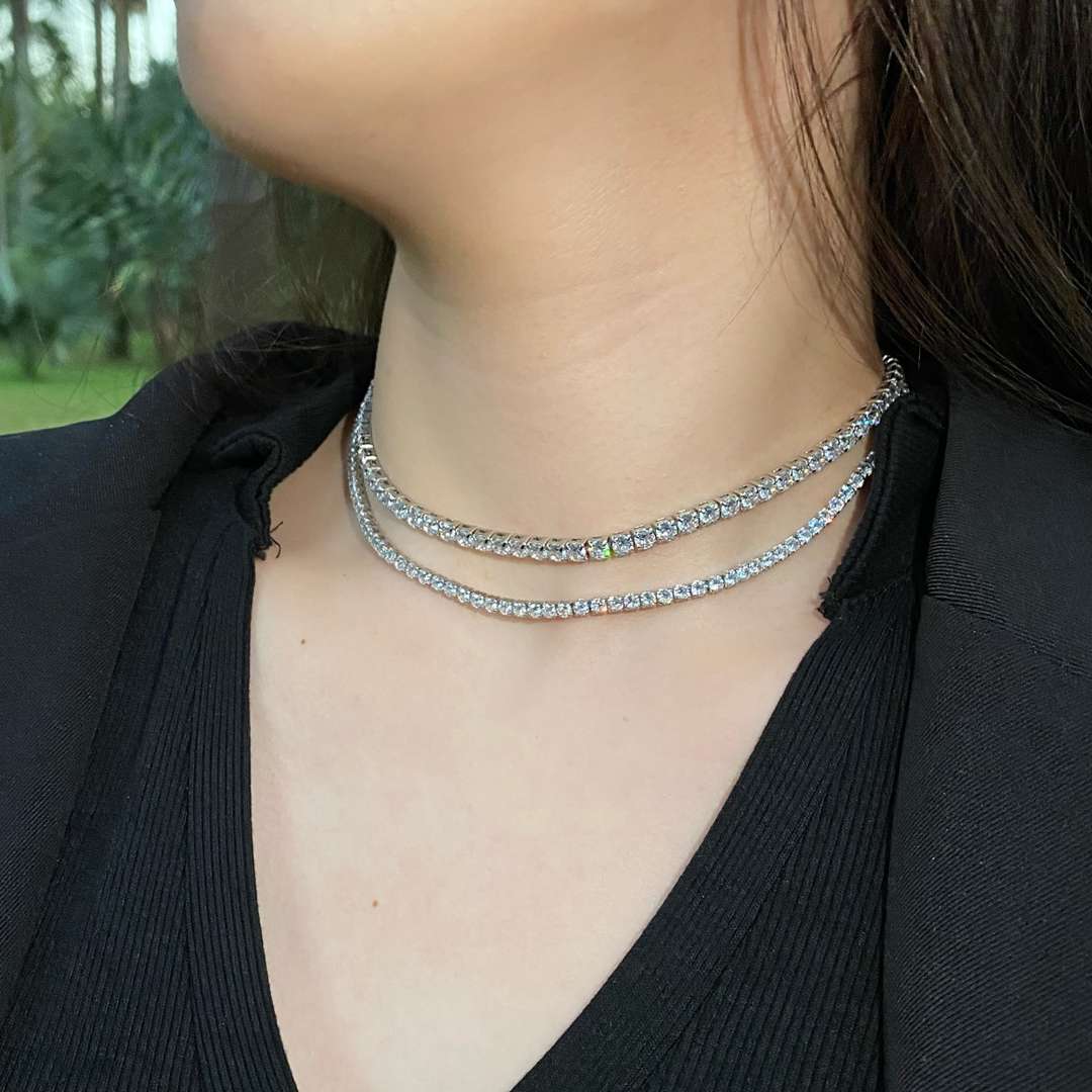 [OAK JURI]Elegant Tennis Chain Necklace