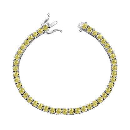 [OAK JURI]Ornate Dazzling Round Cut Tennis Bracelet