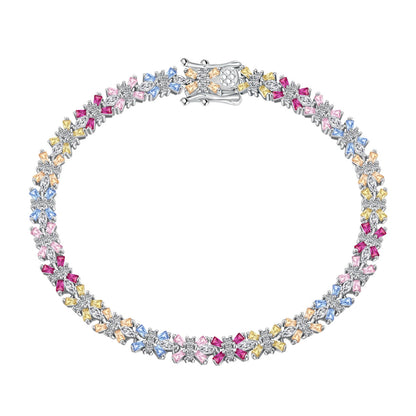 [OAK JURI]Radiant Colorful Emerald Cut Party Bracelet