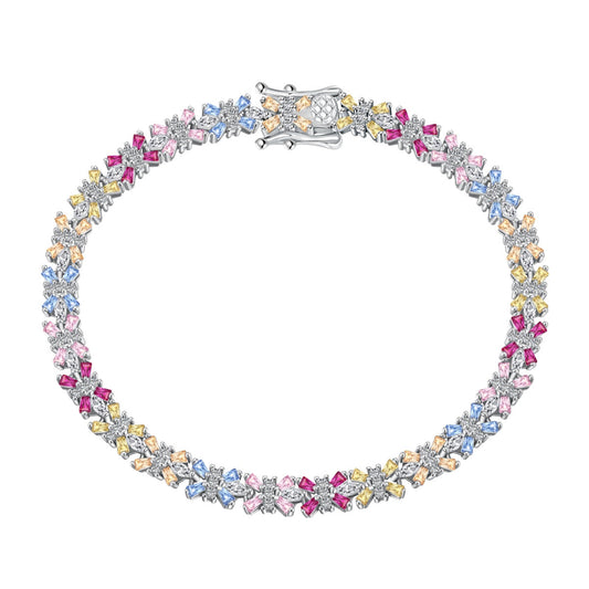 [OAK JURI]Radiant Colorful Emerald Cut Party Bracelet