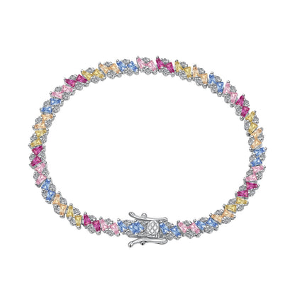 [OAK JURI]Ornate Sparkling Multi Cut Party Bracelet