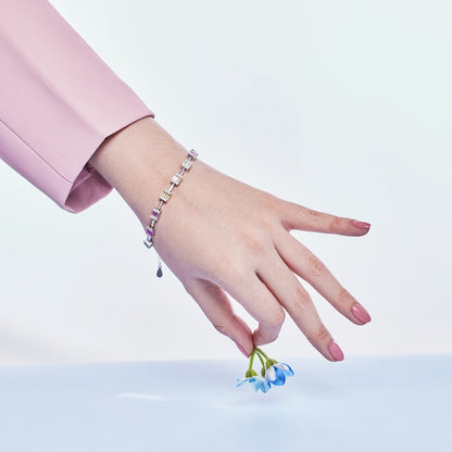 [OAK JURI]Dainty Charming Emerald Cut Daily Bracelet