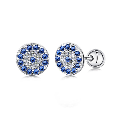 [OAK JURI]Devil's Eye Ear Bone Nail Earrings