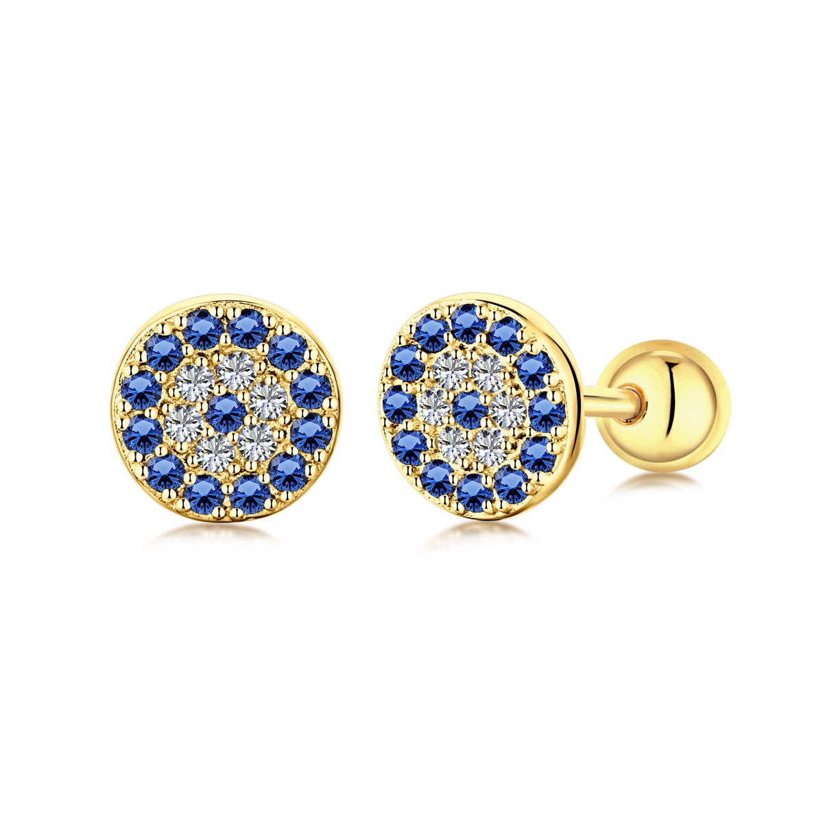 [OAK JURI]Devil's Eye Ear Bone Nail Earrings