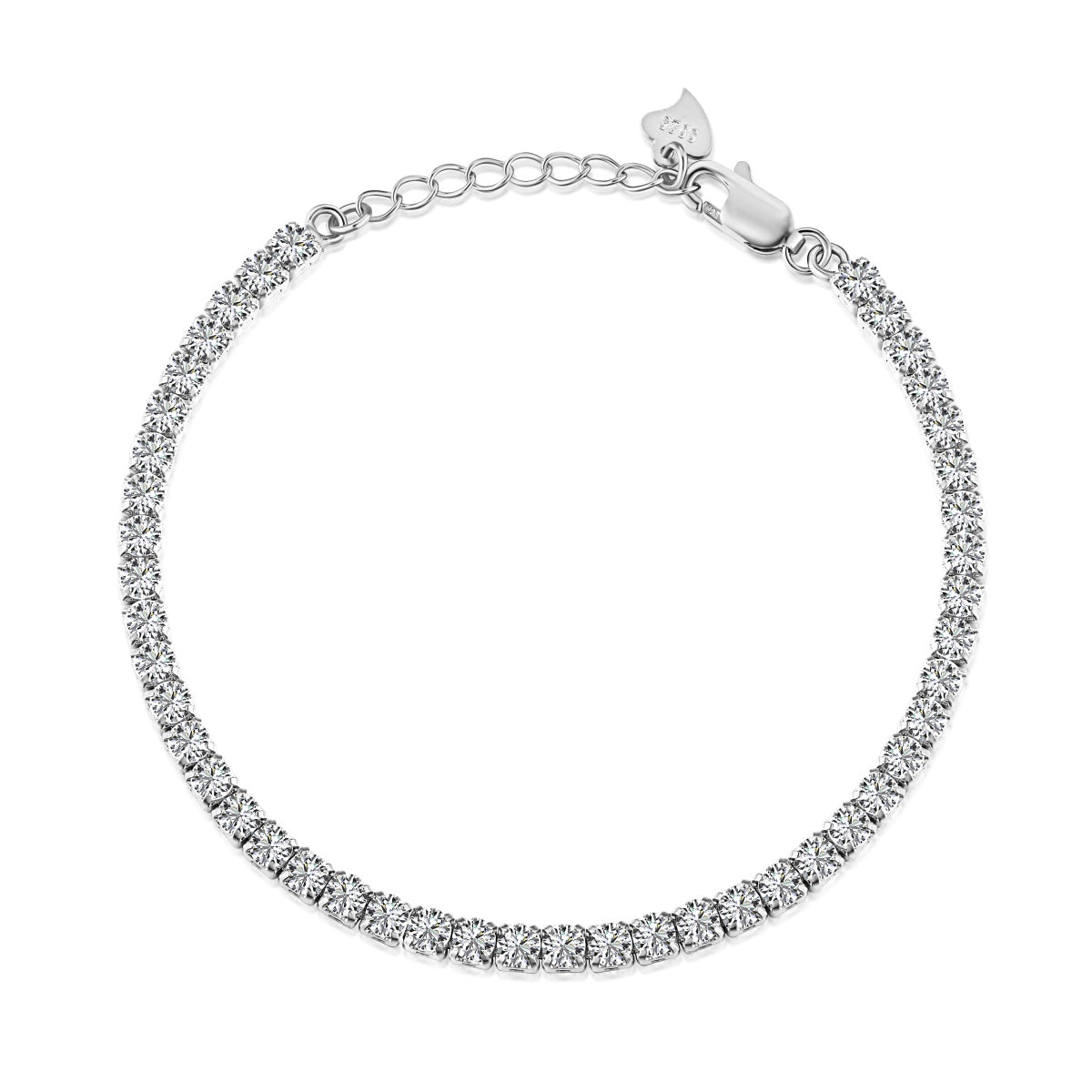 [OAK JURI]Sparkling Round Cut Daily Bracelet