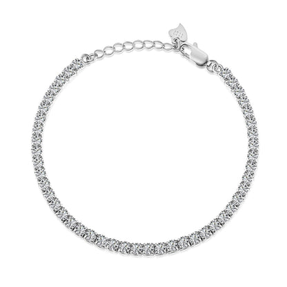 [OAK JURI]Sparkling Round Cut Daily Bracelet