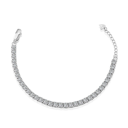 [OAK JURI]Sparkling Radiant Princess Cut Tennis Bracelet