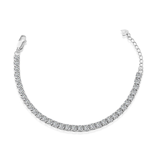 [OAK JURI]Sparkling Radiant Princess Cut Tennis Bracelet