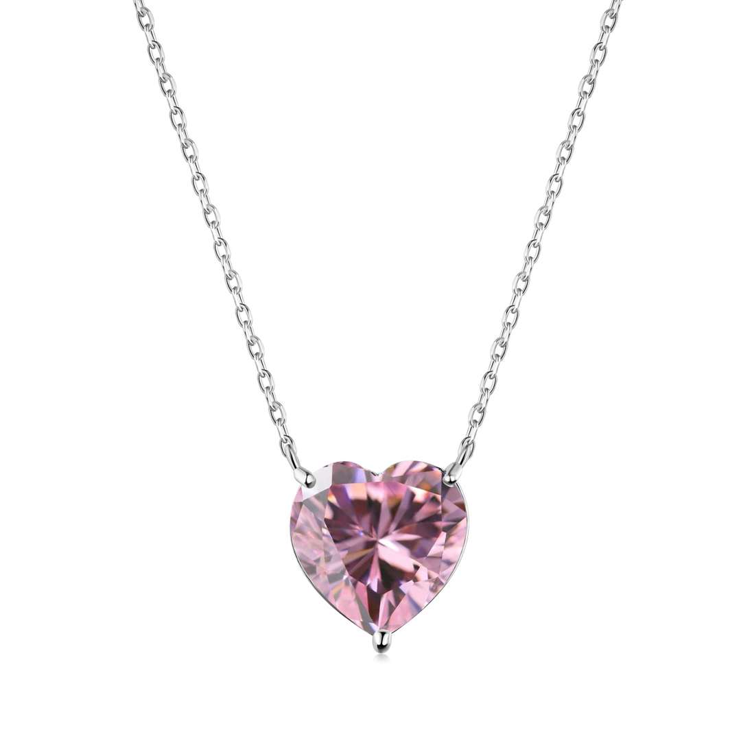 [OAK JURI]6.0 carat Radiant Heart Shape Necklace