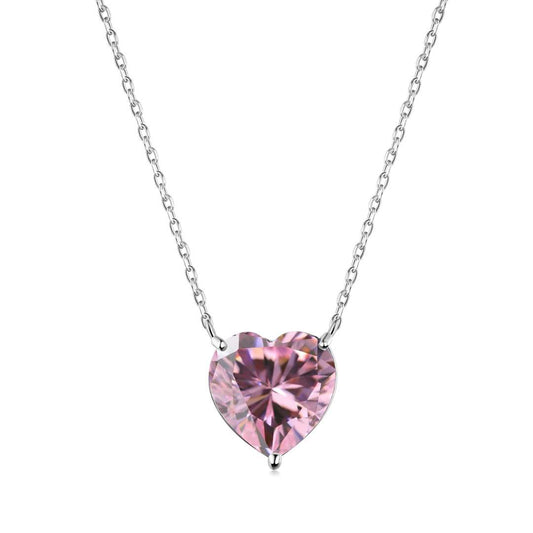 [OAK JURI]6.0 carat Radiant Heart Shape Necklace