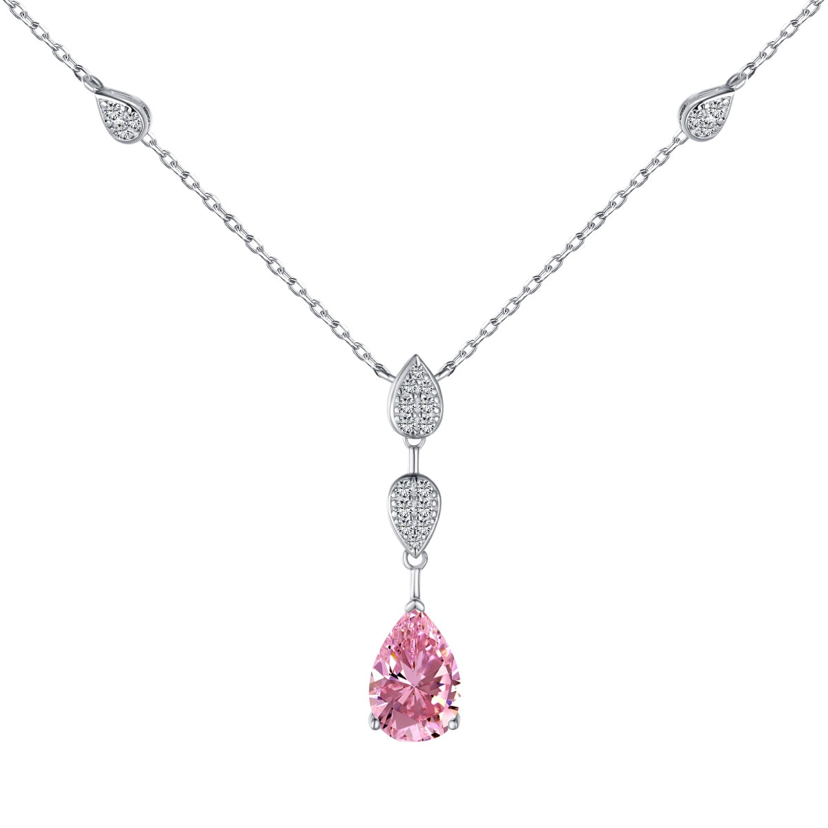 [OAK JURI]Dazzling Pear Cut Necklace