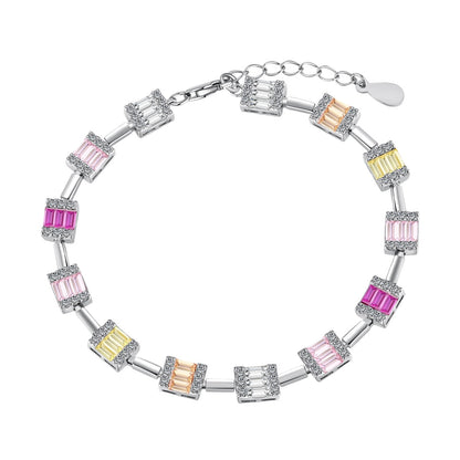 [OAK JURI]Dainty Charming Emerald Cut Daily Bracelet