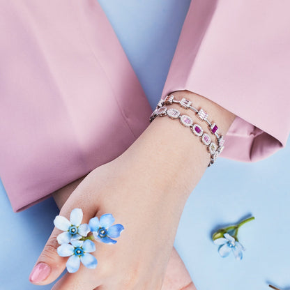 [OAK JURI]Exquisite Ornate Emerald Cut Daily Bracelet