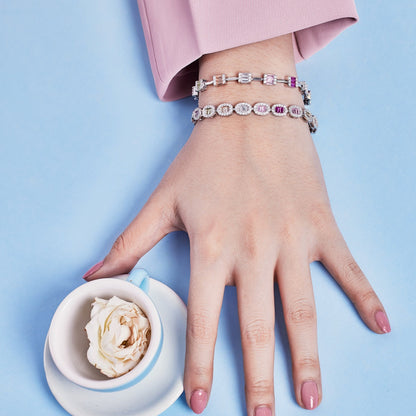 [OAK JURI]Exquisite Ornate Emerald Cut Daily Bracelet