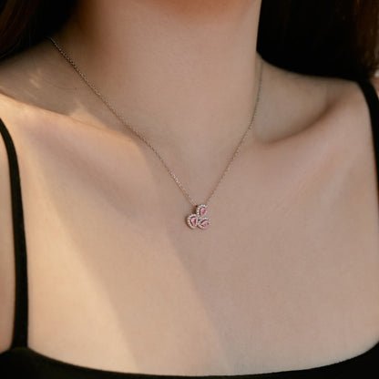 [OAK JURI]Elegant Flower Shape Pear Cut Necklace