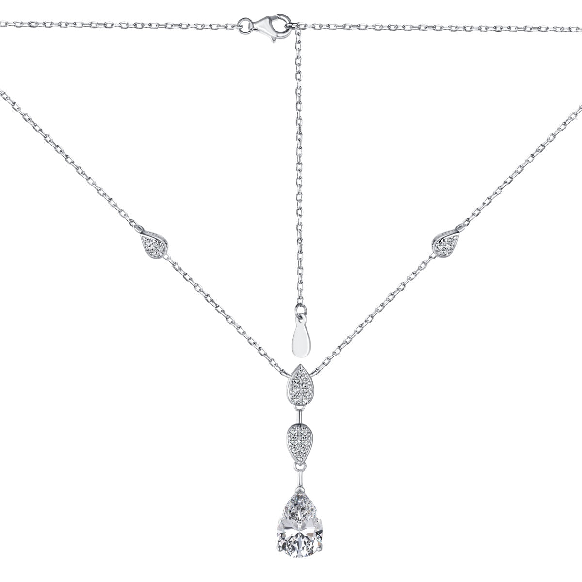 [OAK JURI]Dazzling Pear Cut Necklace
