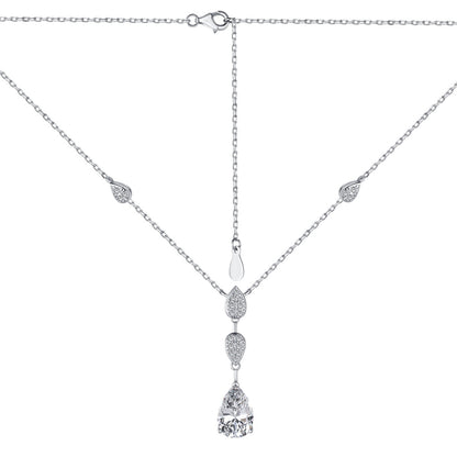 [OAK JURI]Dazzling Pear Cut Necklace