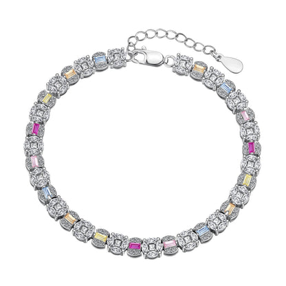 [OAK JURI]Dazzling Radiant Multi Cut Daily Bracelet
