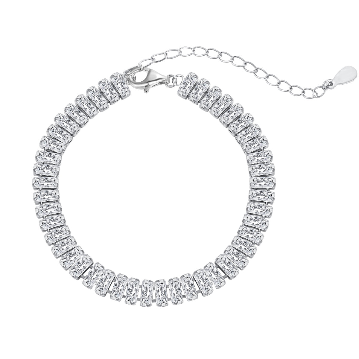 [OAK JURI]Exquisite Emerald Cut Daily Bracelet