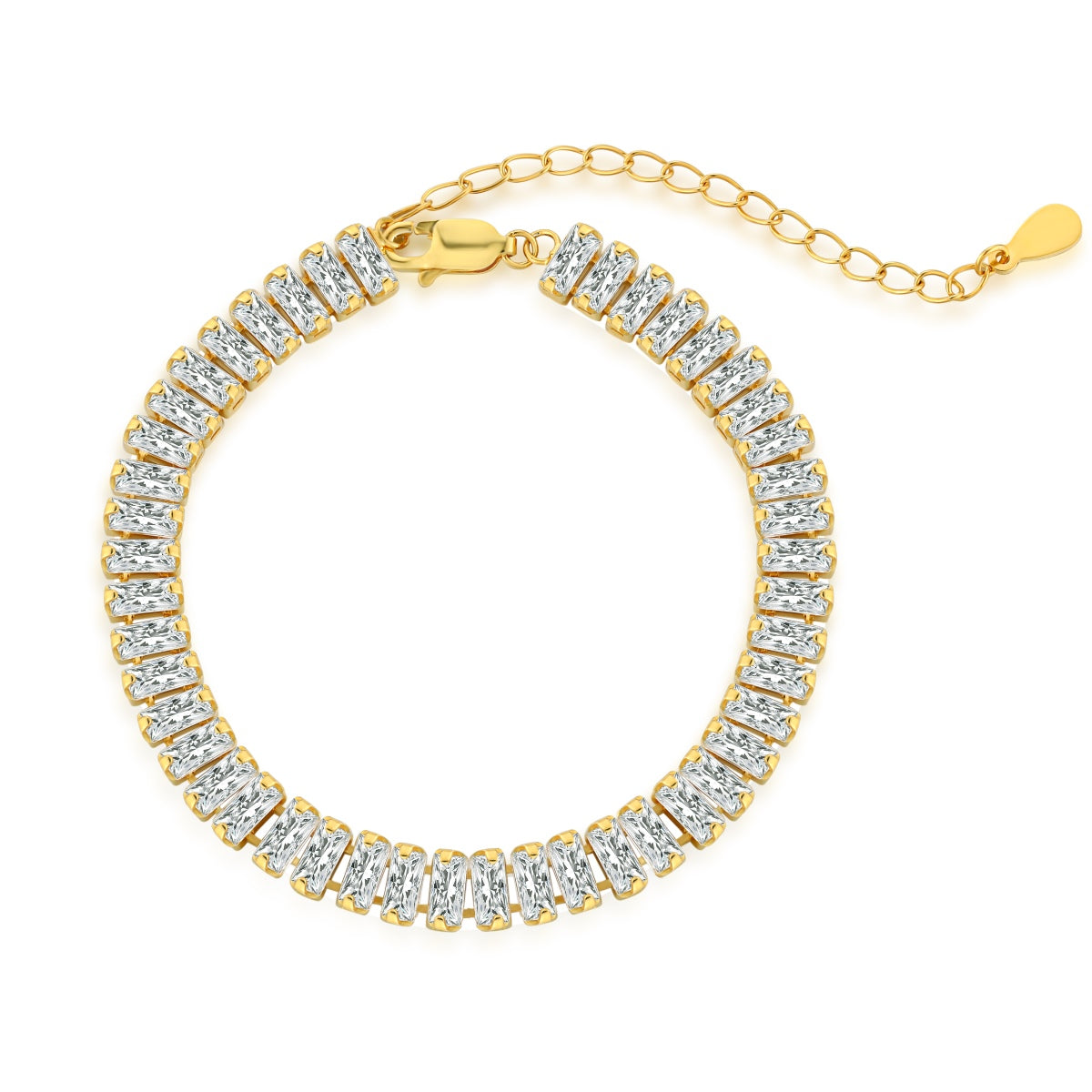[OAK JURI]Exquisite Emerald Cut Daily Bracelet