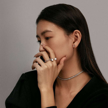 [OAK JURI]Elegant Tennis Chain Necklace