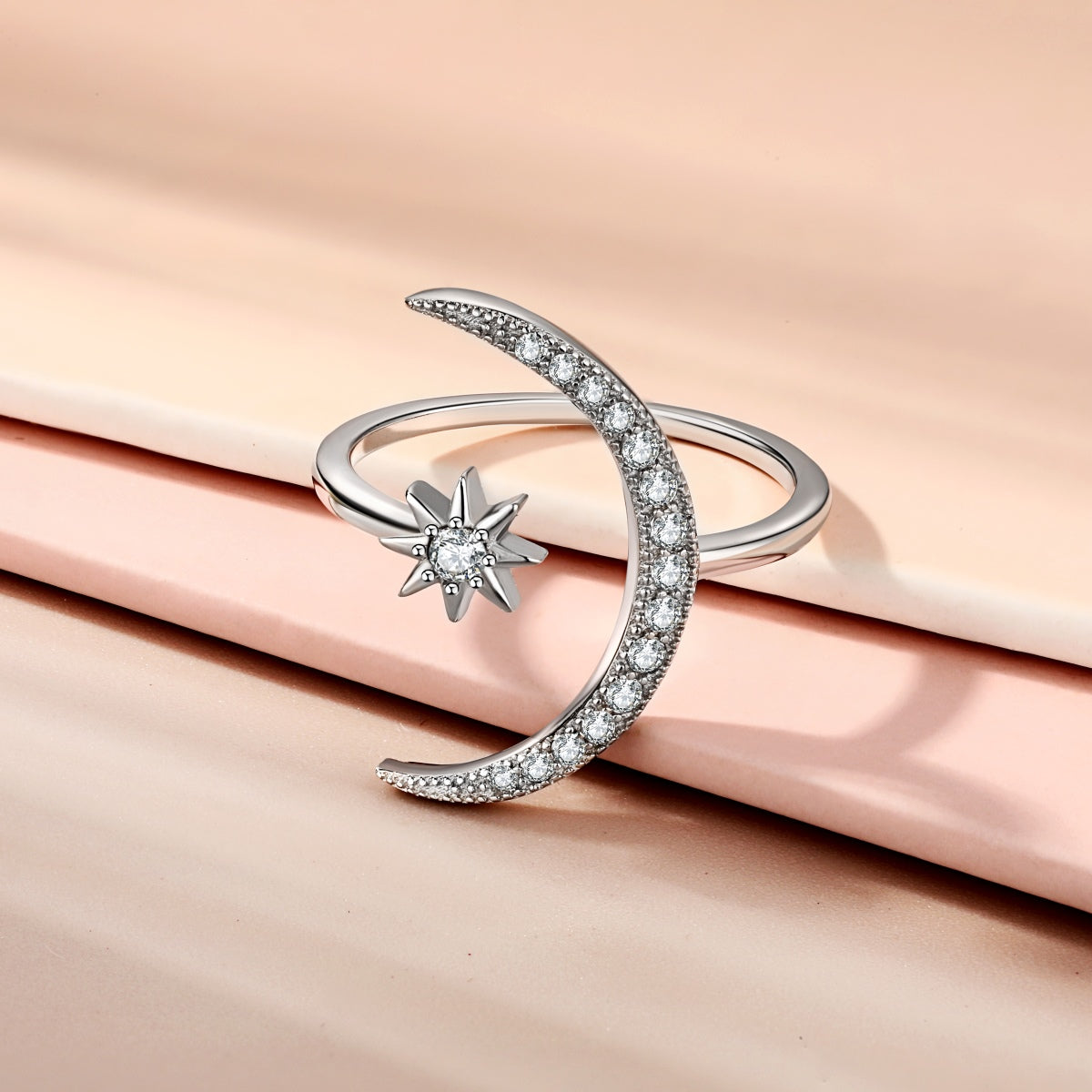 [OAK JURI]Eternity Moon & Star Ring